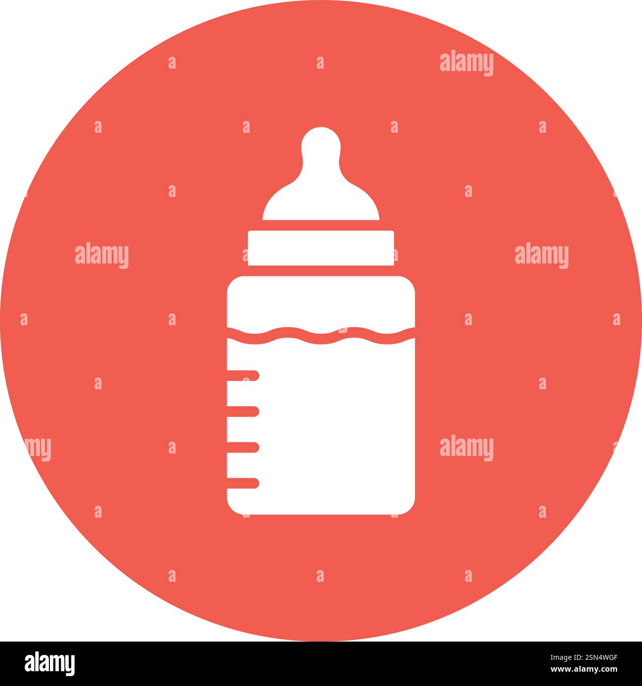 Feeding bottle Vector Icon Design Illustration Stock Vector