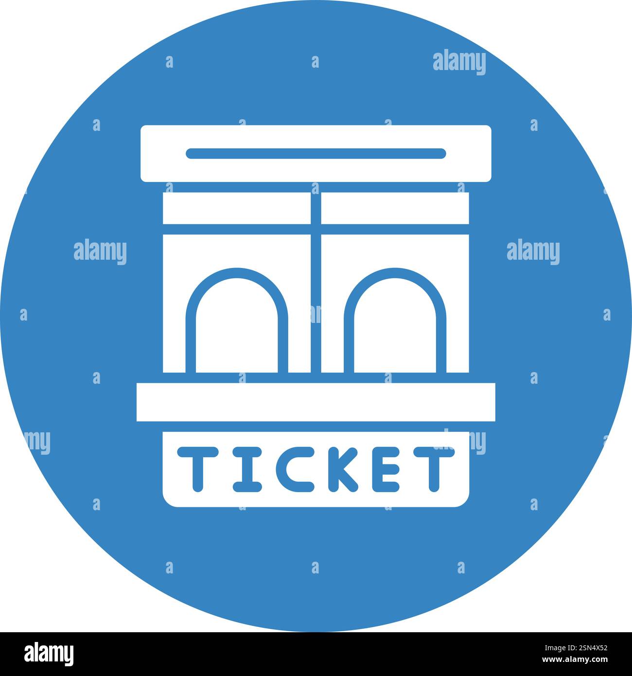 Ticket window Vector Icon Design Illustration Stock Vector