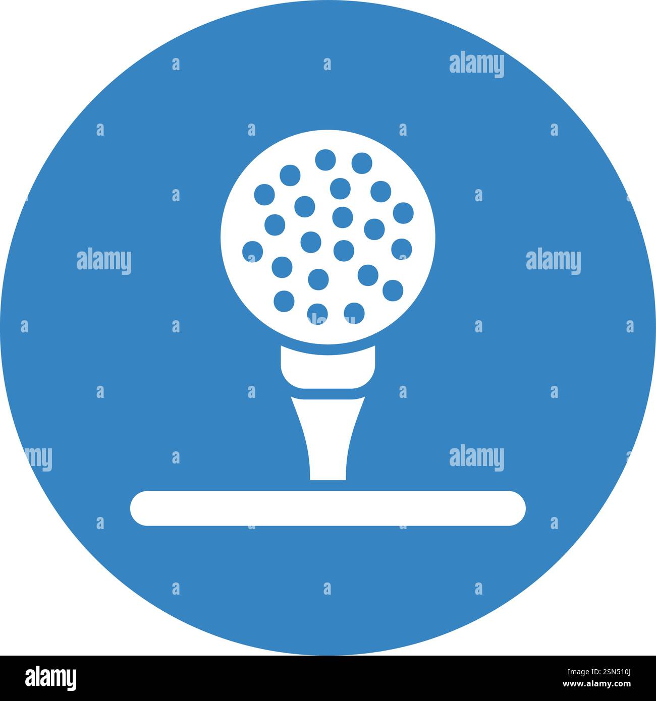 Golf ball Vector Icon Design Illustration Stock Vector