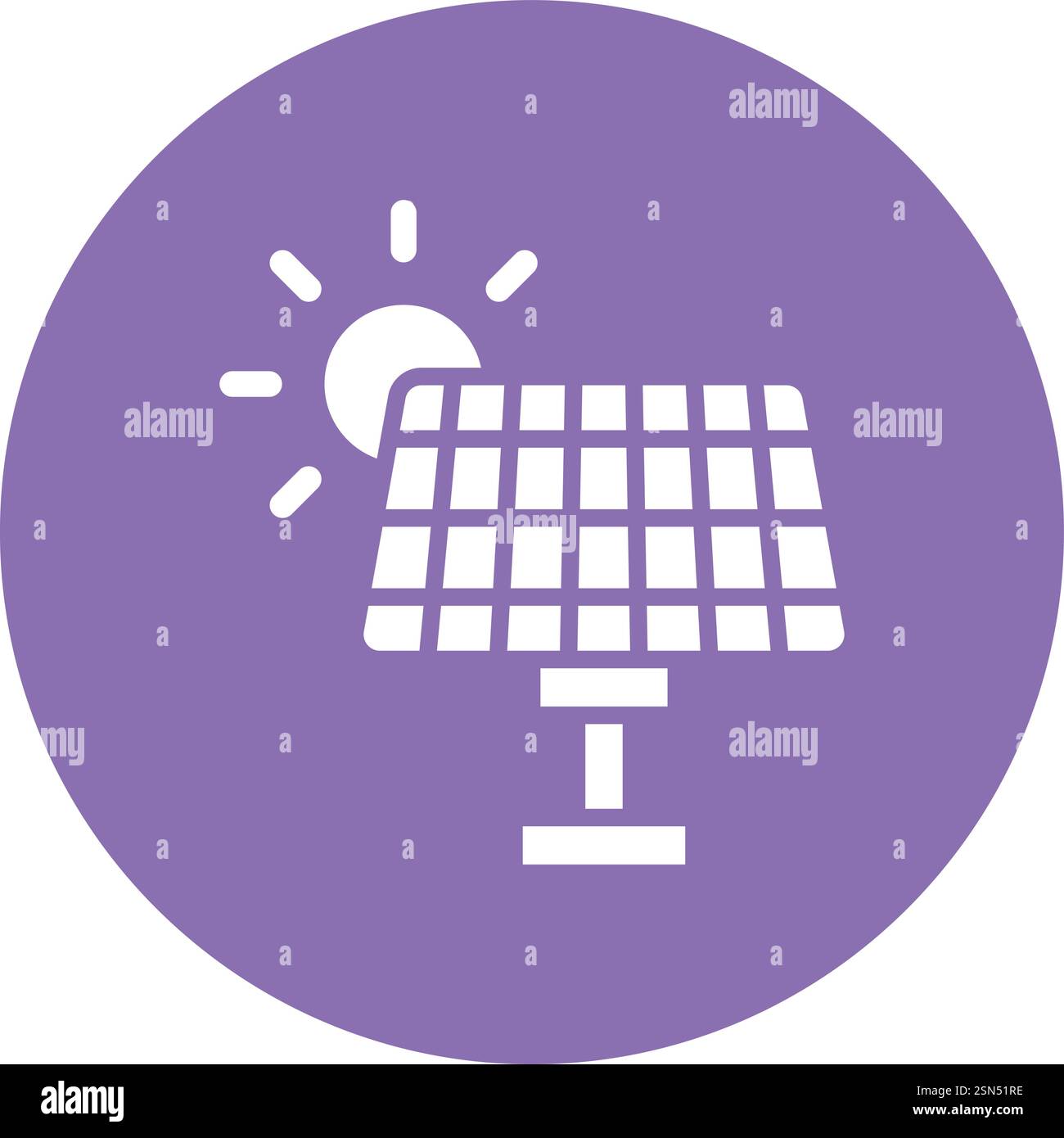 Solar panel Vector Icon Design Illustration Stock Vector