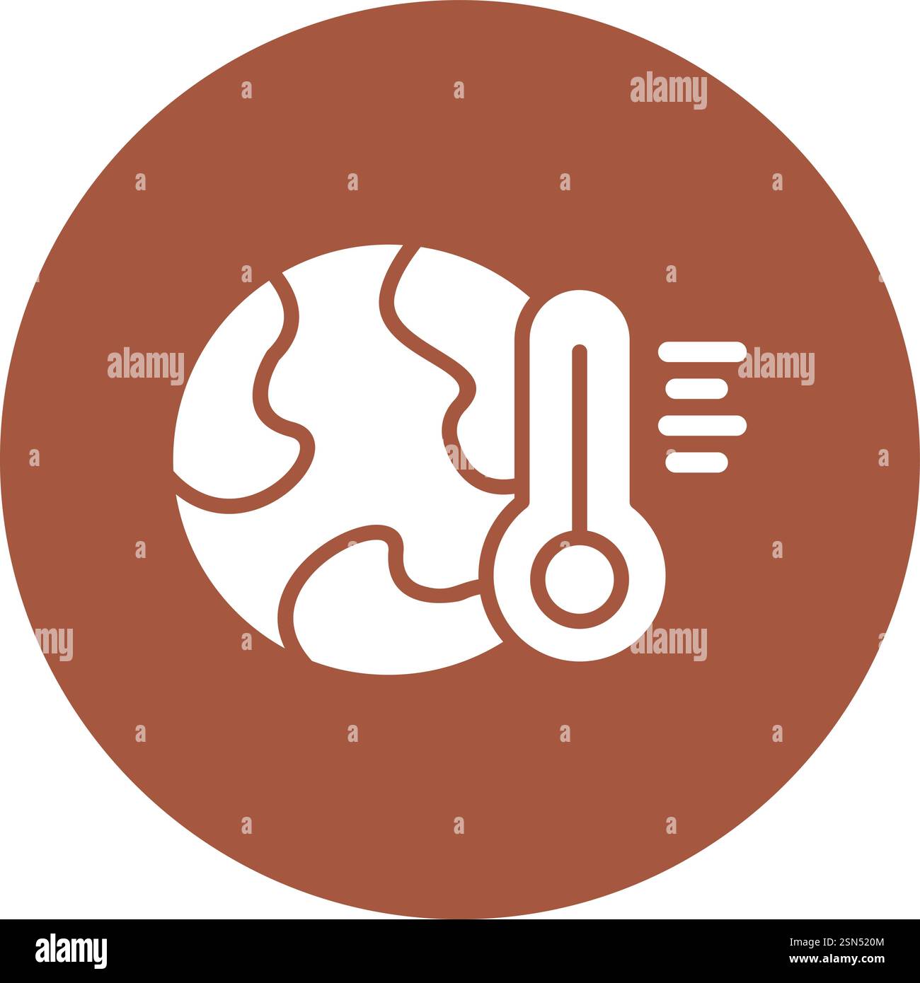 Global warming Vector Icon Design Illustration Stock Vector