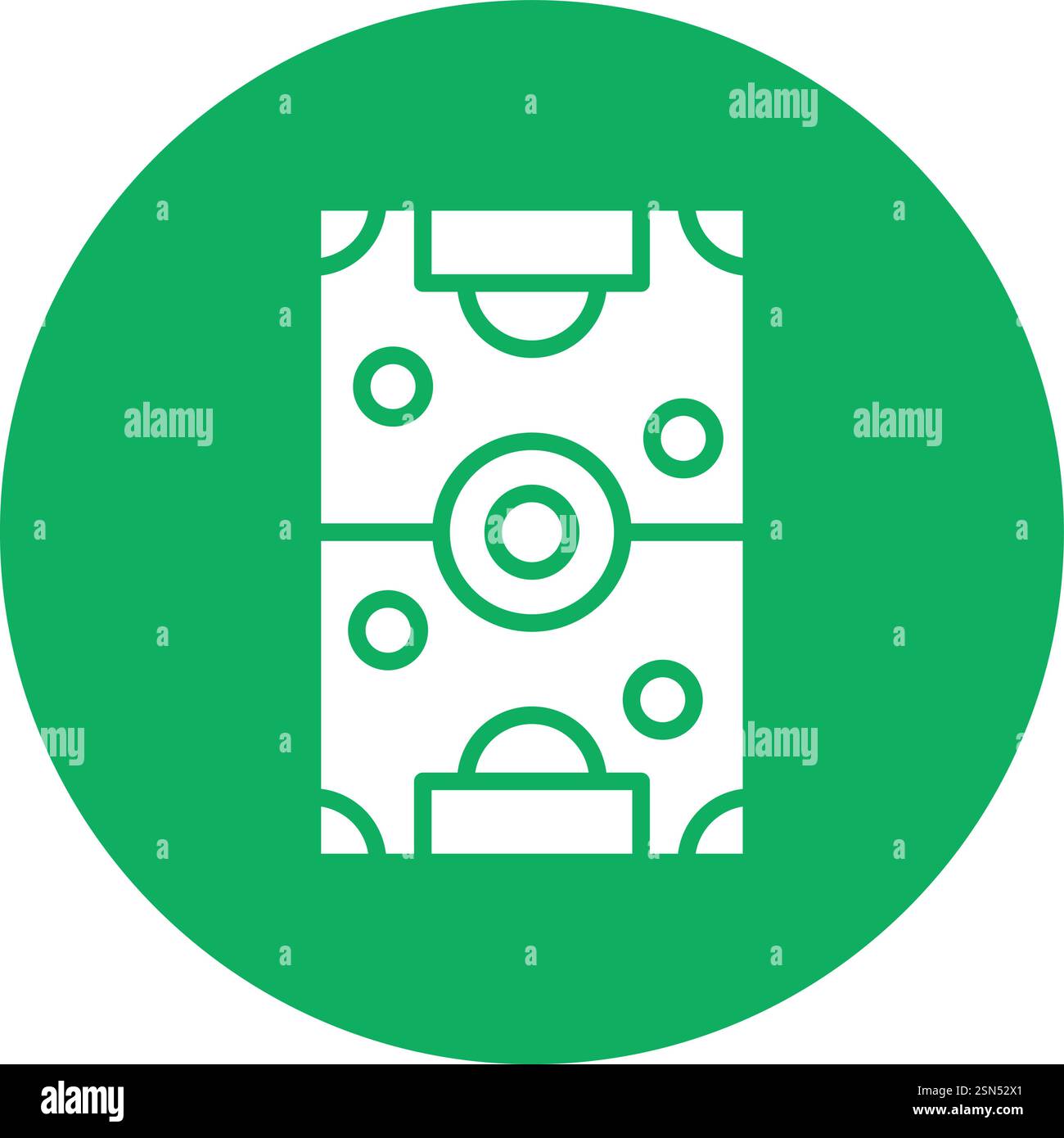 Soccer field Vector Icon Design Illustration Stock Vector