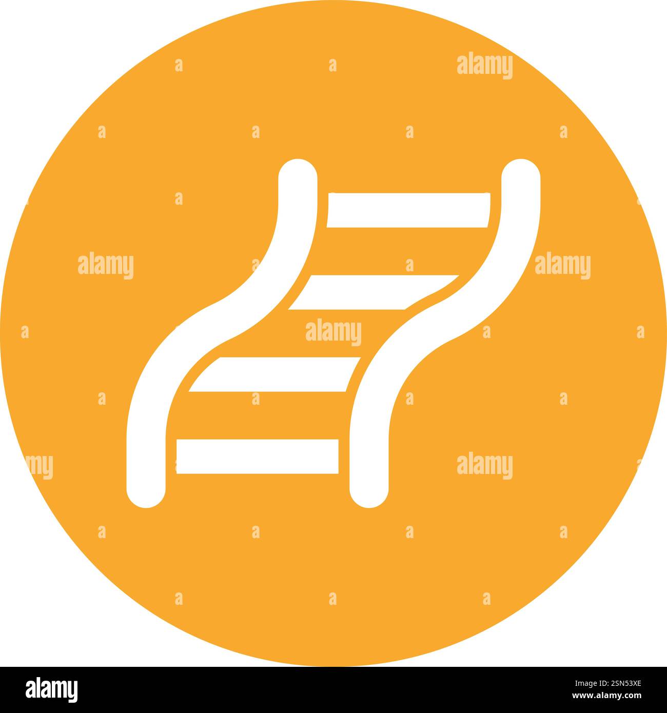 Railway road Vector Icon Design Illustration Stock Vector