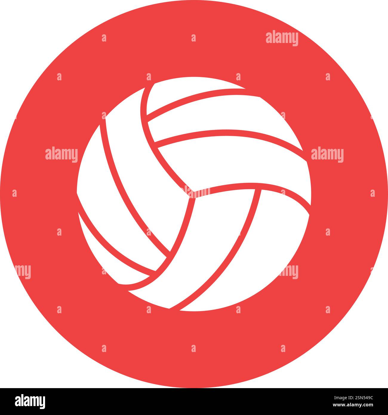Volleyball Vector Icon Design Illustration Stock Vector