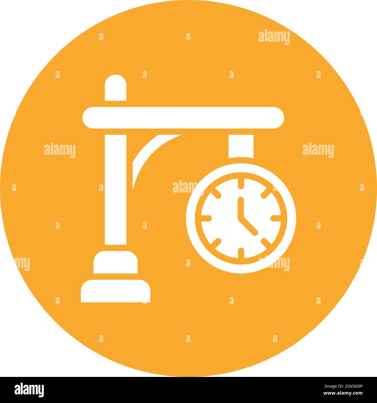 Clock Vector Icon Design Illustration Stock Vector