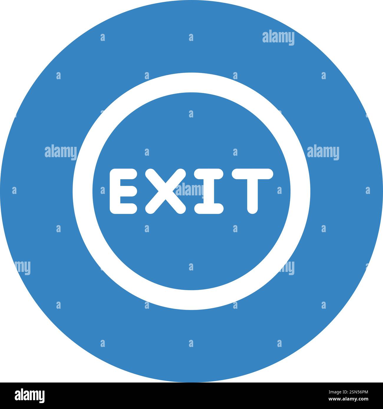 Exit Vector Icon Design Illustration Stock Vector