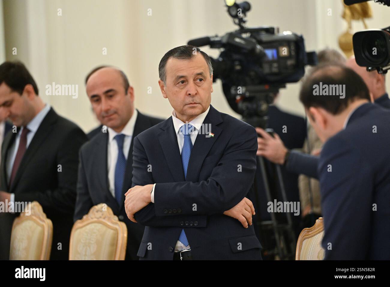 Moscow, Russia. 13th Feb, 2025. Ambassador of Tajikistan to Russia