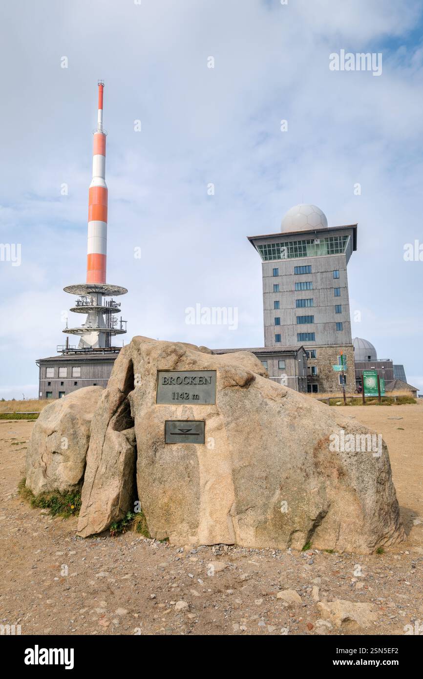At the Brocken, with 3,743 feet the highest point of the Harz Mountains ...