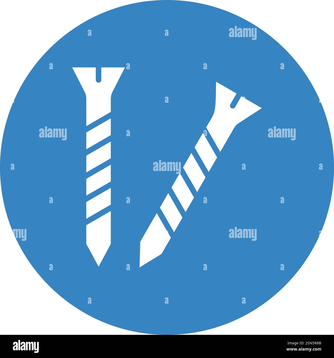 Screws Vector Icon Design Illustration Stock Vector