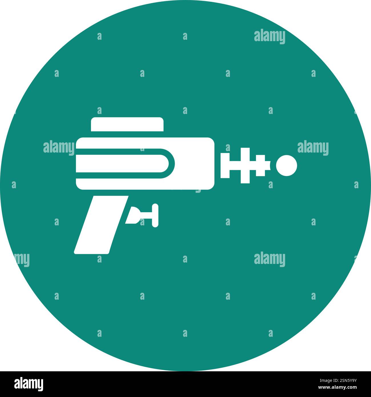 Laser gun Vector Icon Design Illustration Stock Vector
