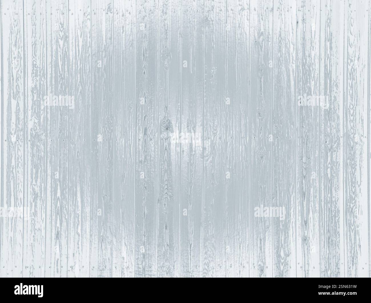 White and grey painted wooden boards creating a rustic background texture Stock Photo