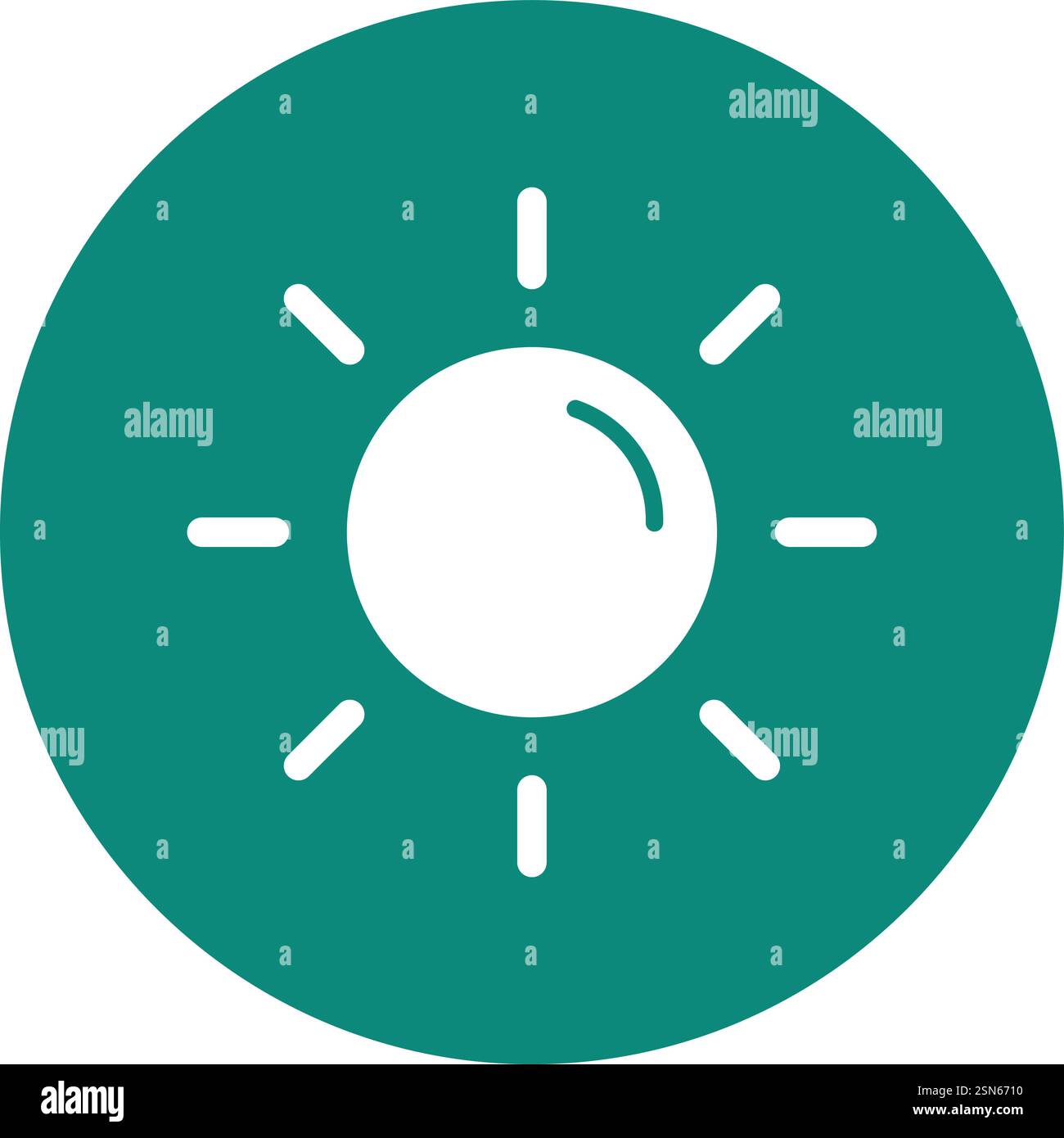 Sun Vector Icon Design Illustration Stock Vector