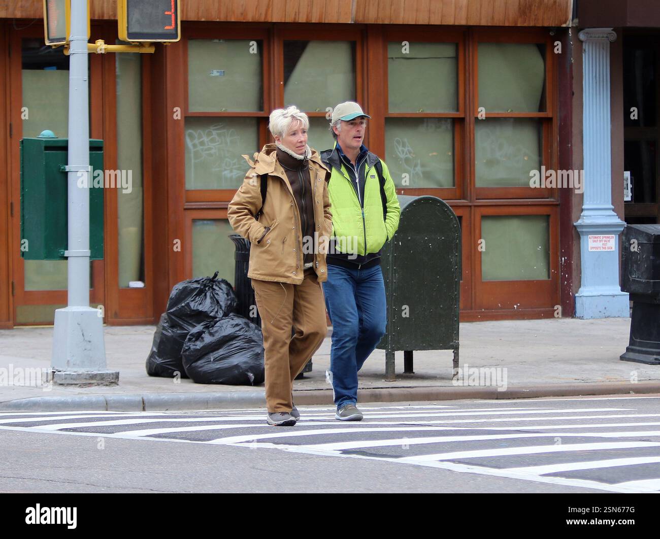 Actress Emma Thompson Bundles Up Against The Chilly Spring Weather As Actress Emma Thompson Bundles Up Against The Chilly Spring Weather As