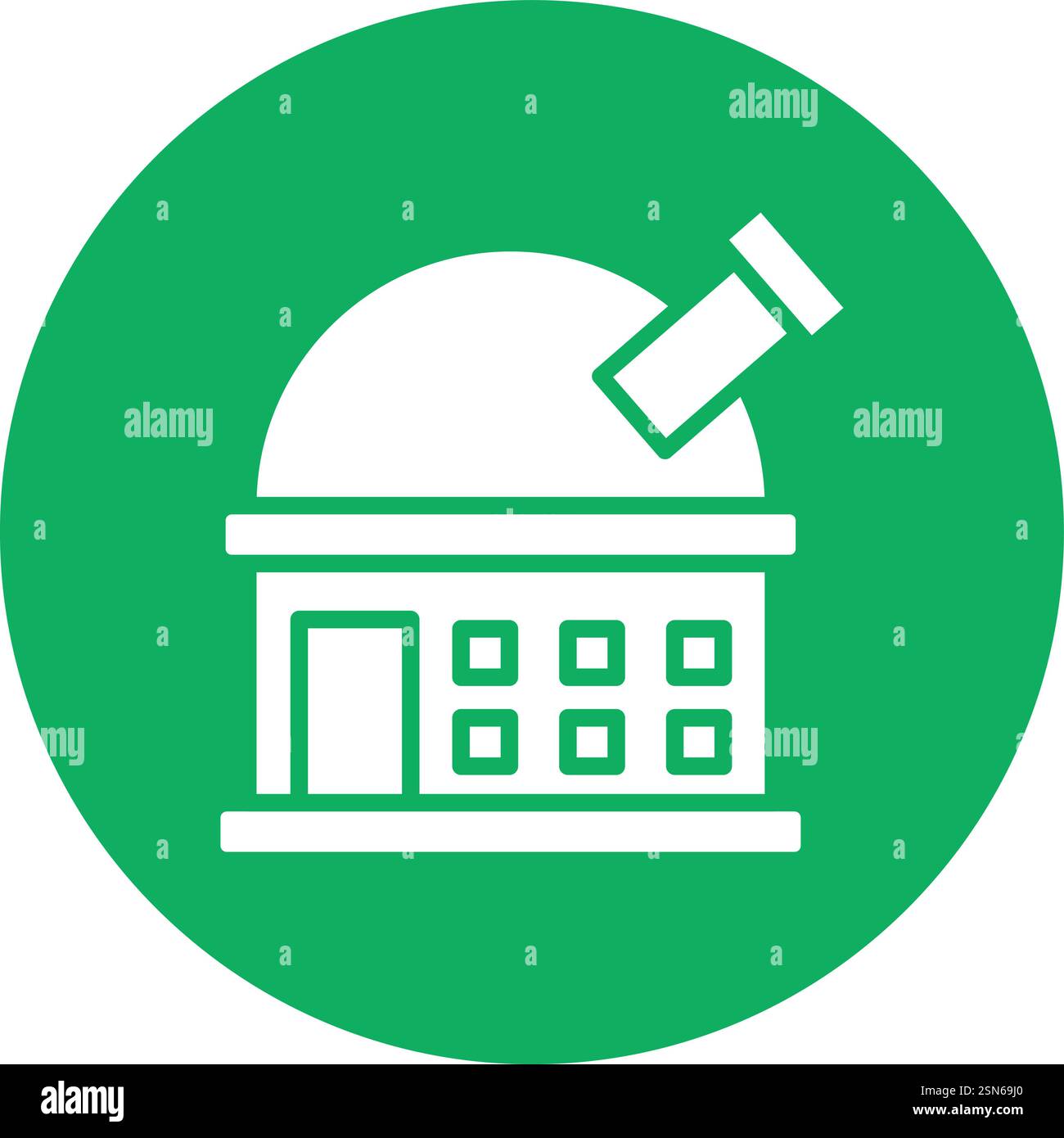 Observatory Vector Icon Design Illustration Stock Vector