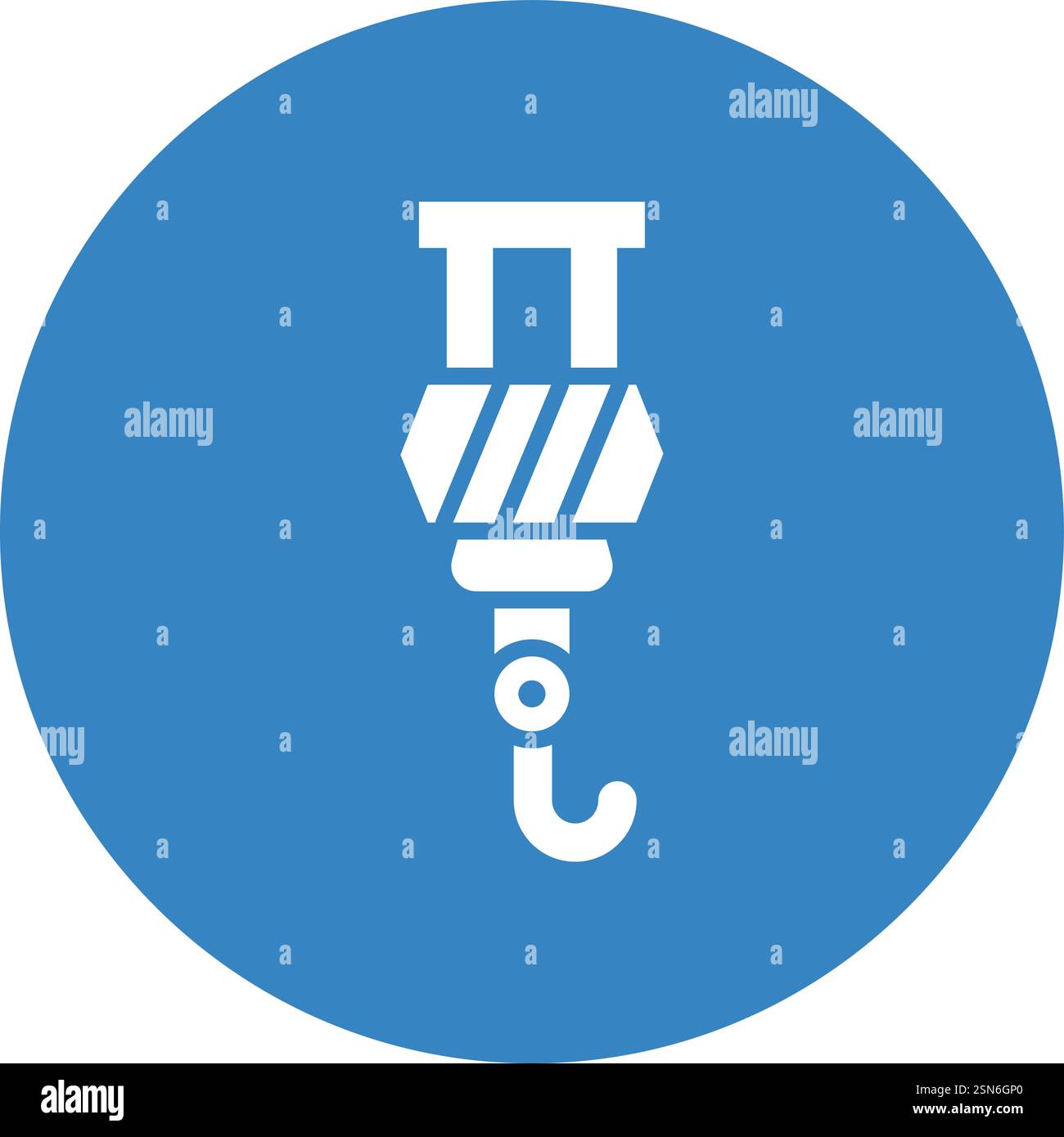 Crane hook Vector Icon Design Illustration Stock Vector