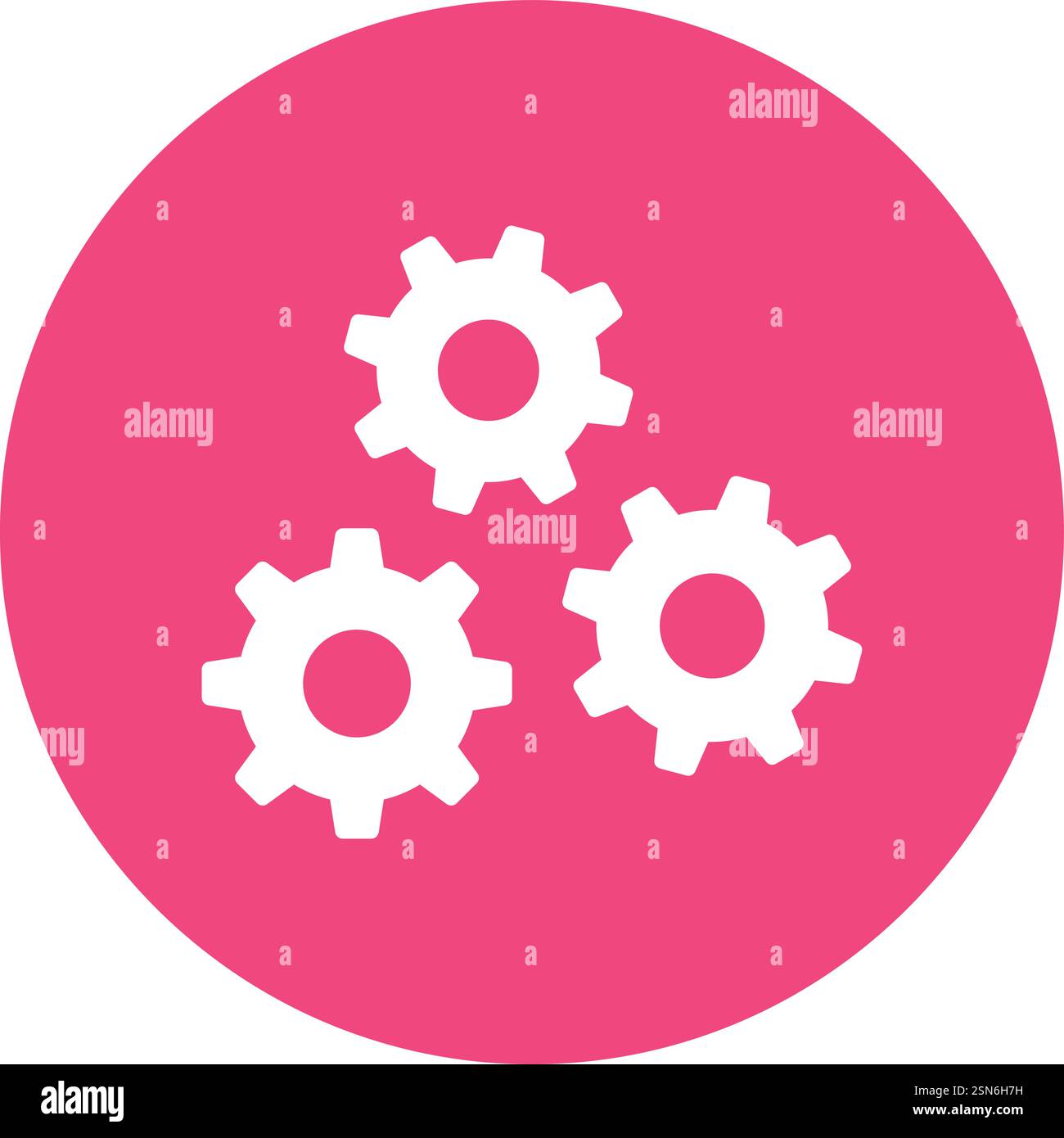 Gears Vector Icon Design Illustration Stock Vector