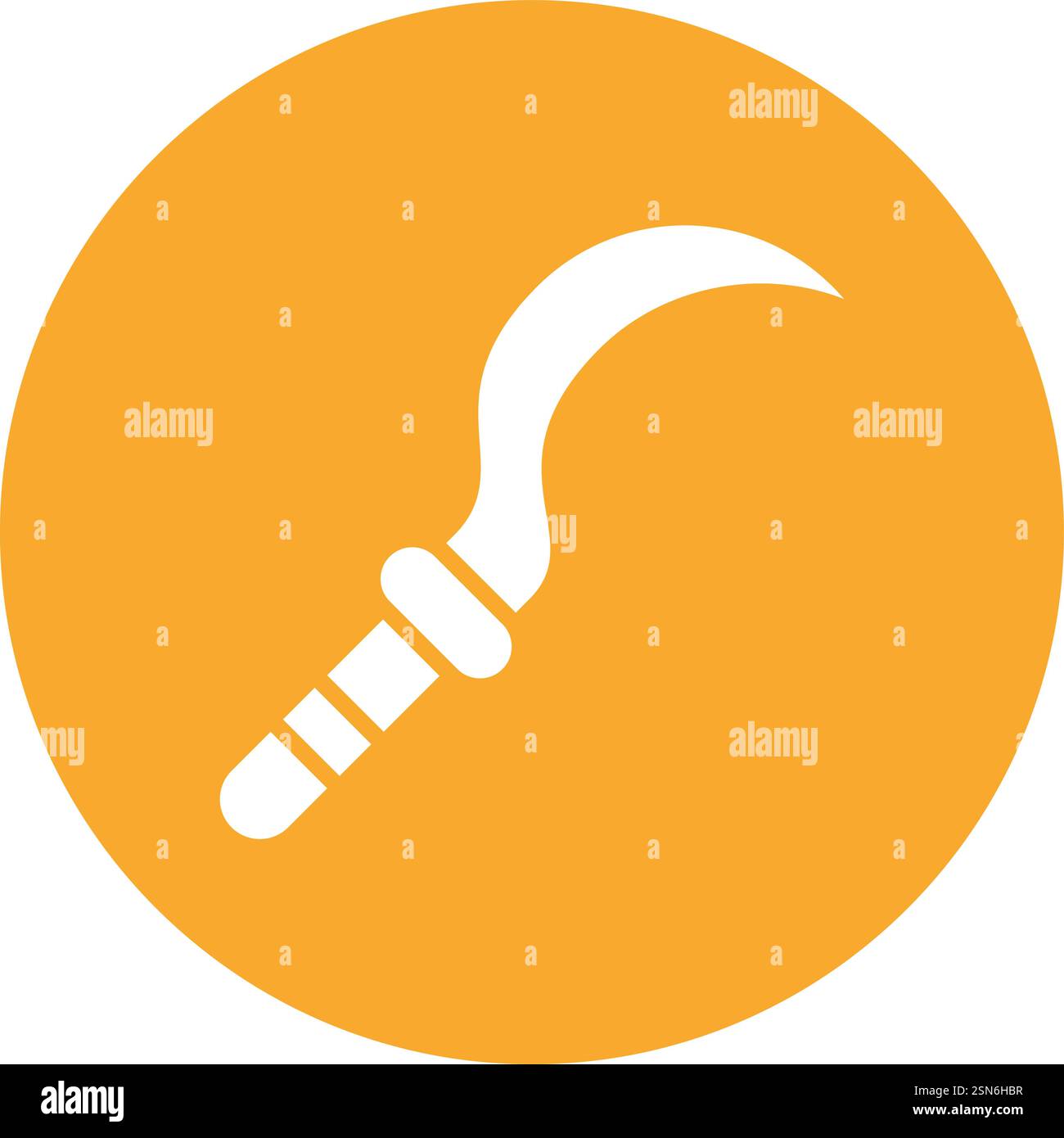 Sickle Vector Icon Design Illustration Stock Vector
