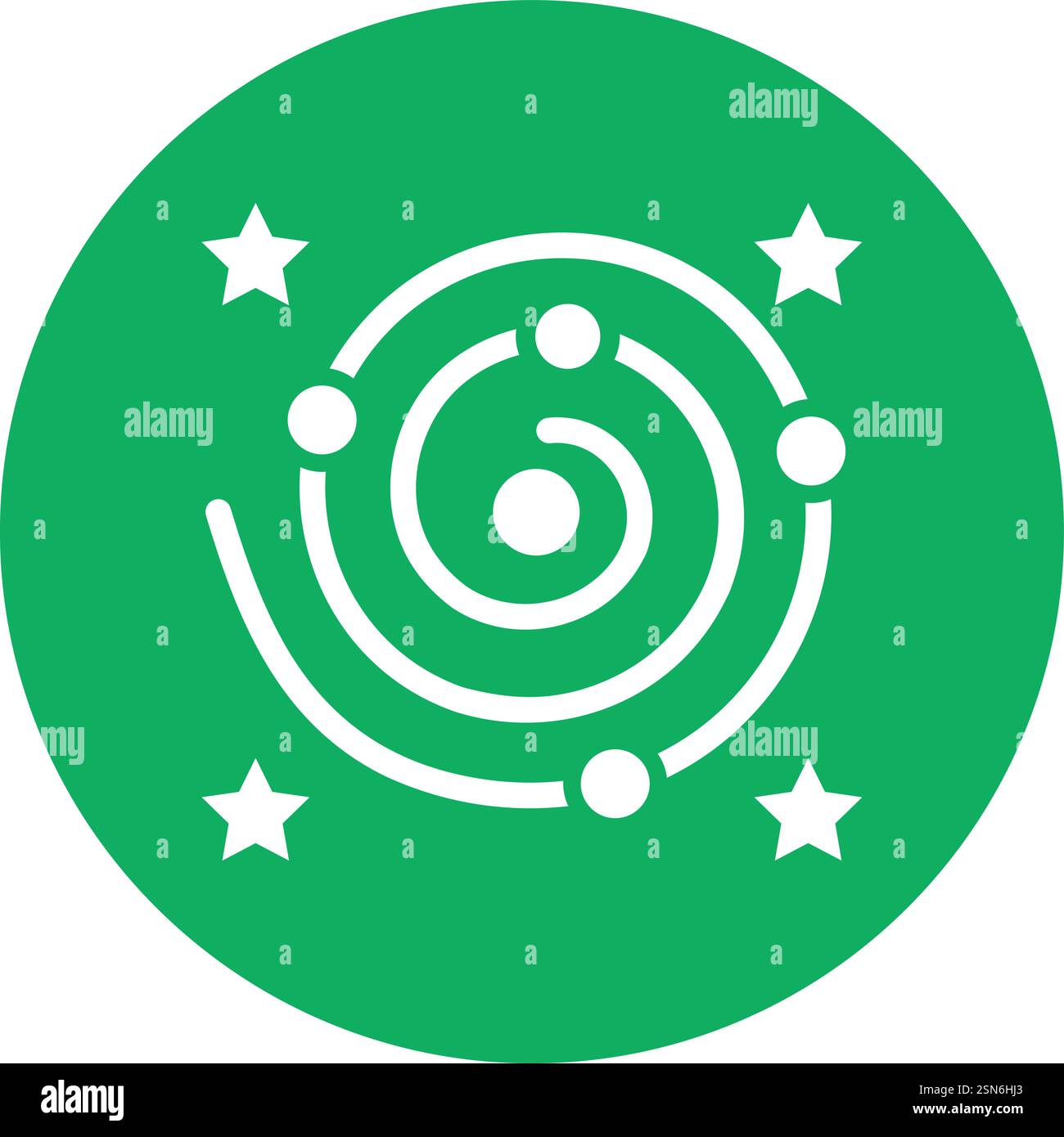 Galaxy Vector Icon Design Illustration Stock Vector
