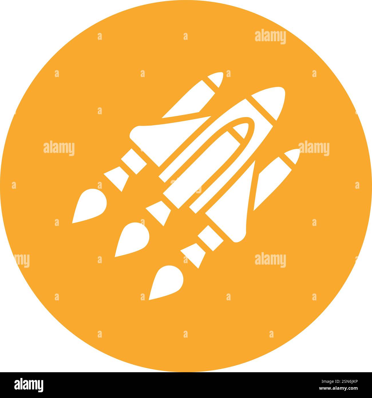 Space shuttle Vector Icon Design Illustration Stock Vector