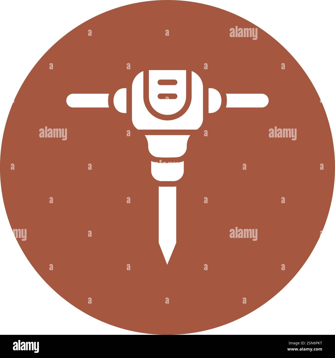 Jackhammer Vector Icon Design Illustration Stock Vector