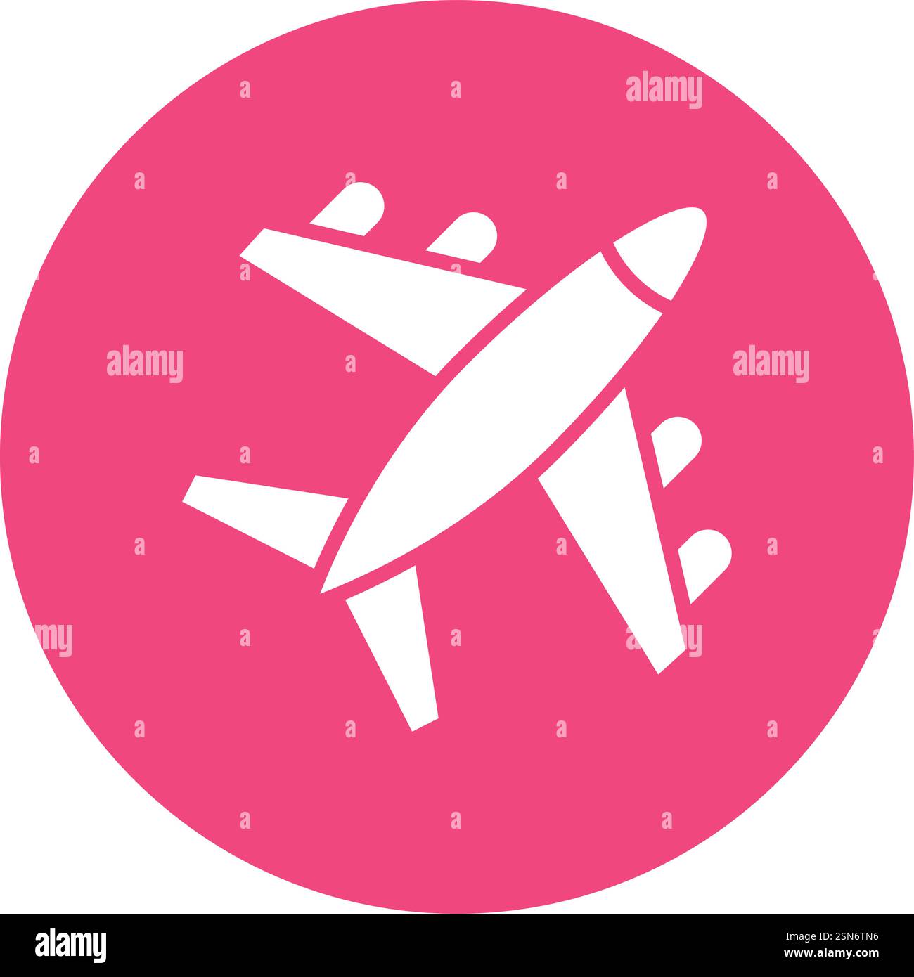 Airplane Vector Icon Design Illustration Stock Vector