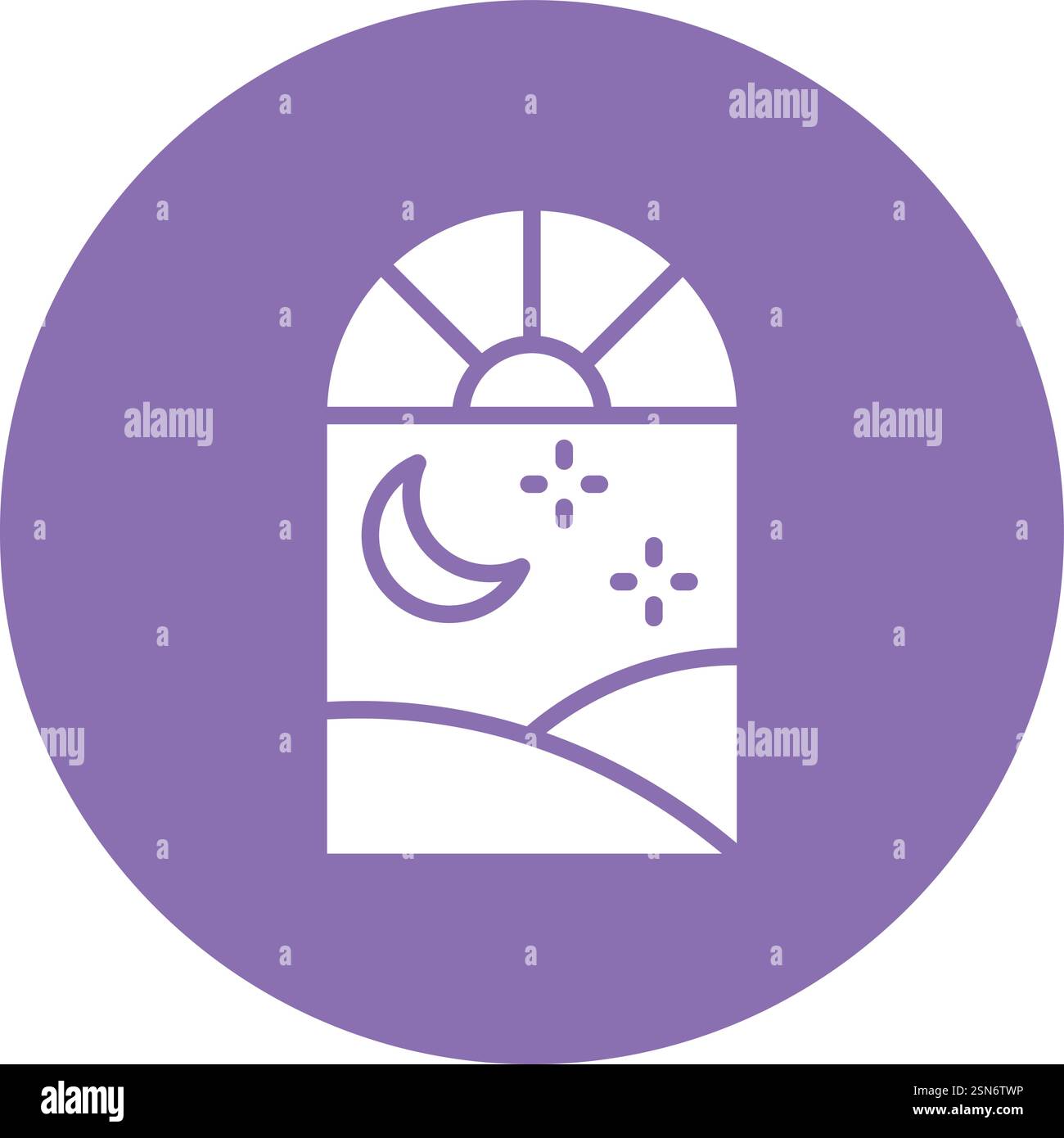 Window Vector Icon Design Illustration Stock Vector