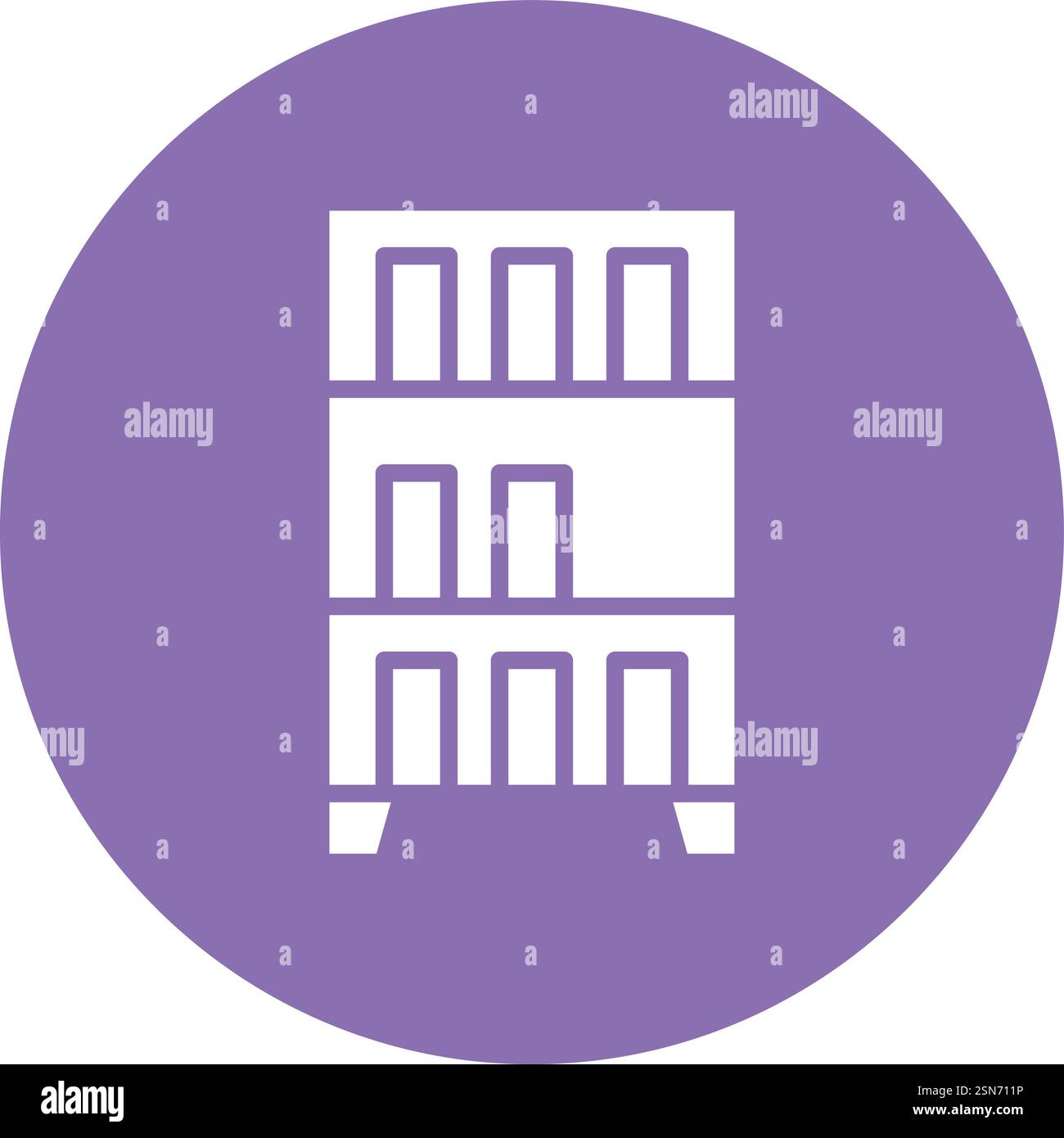 Book shelf Vector Icon Design Illustration Stock Vector