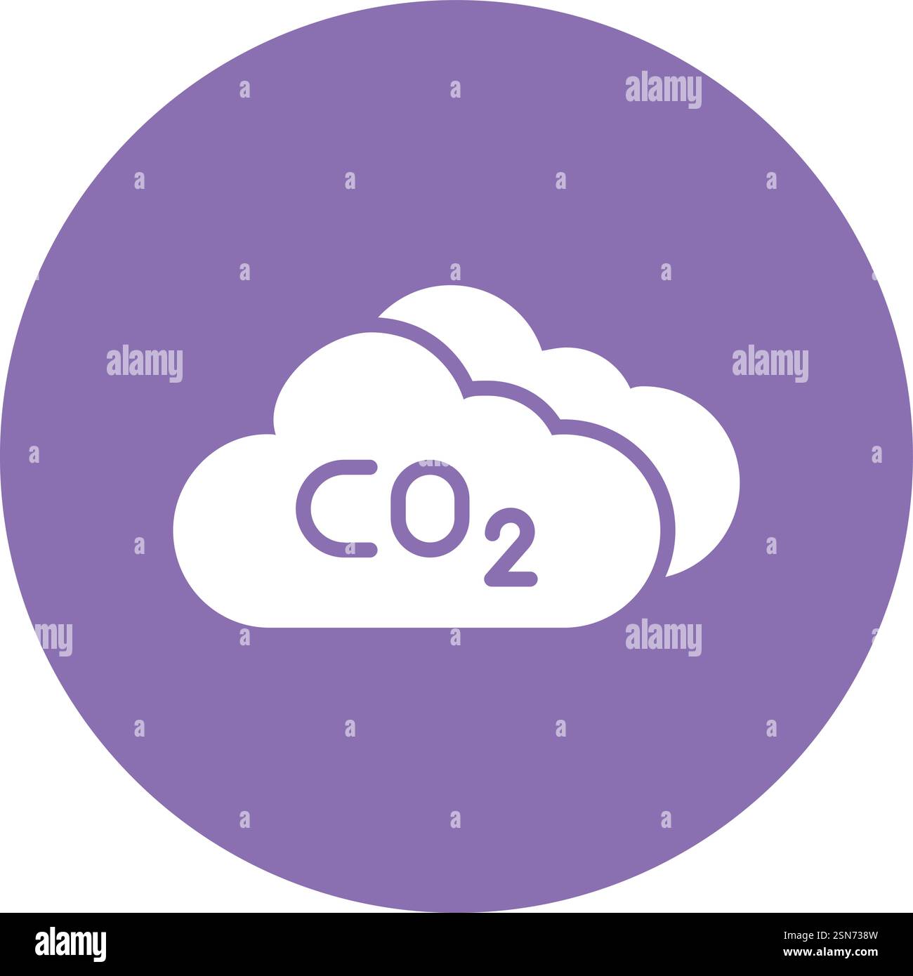 Carbon dioxide Vector Icon Design Illustration Stock Vector