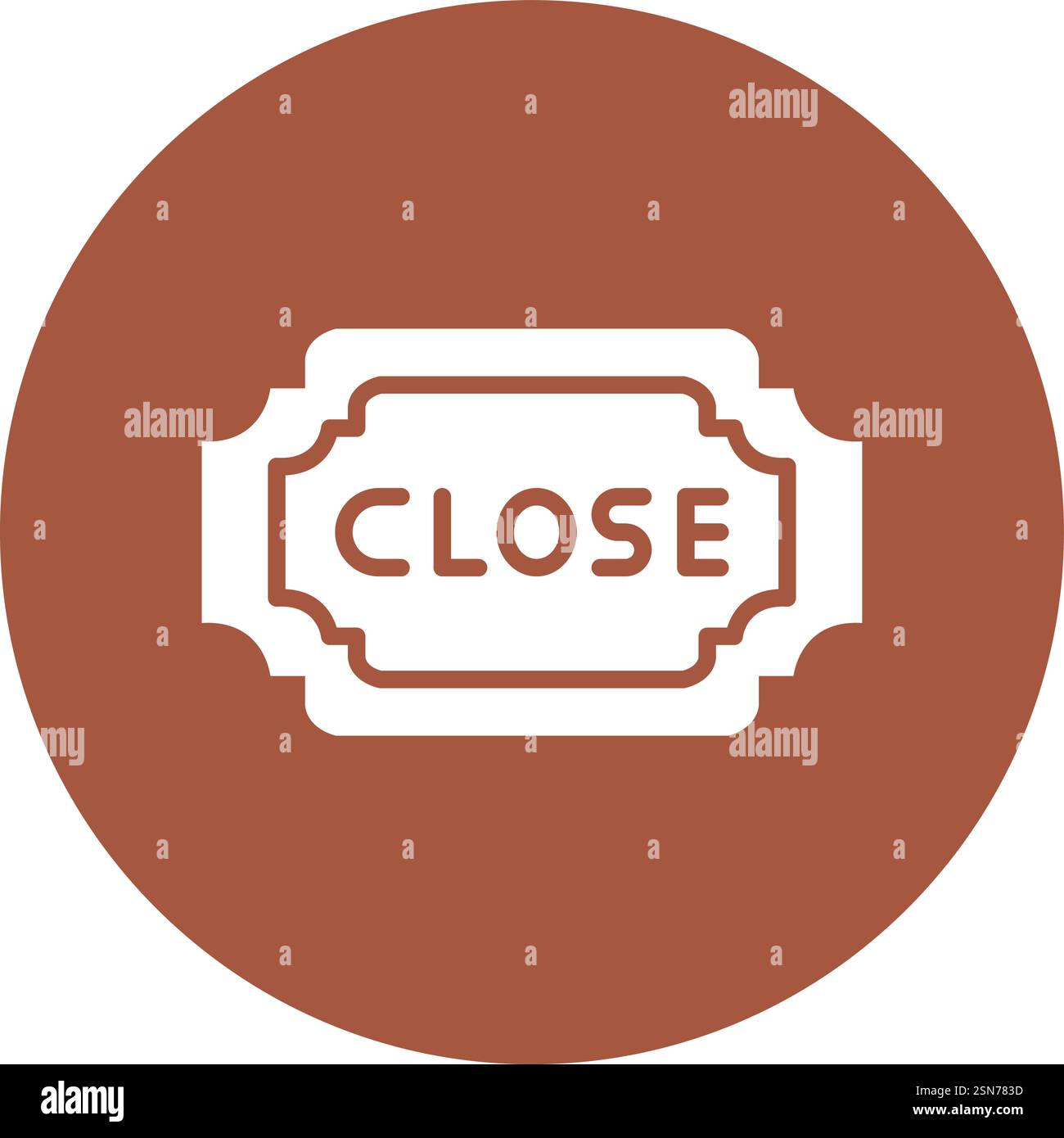 Close Vector Icon Design Illustration Stock Vector
