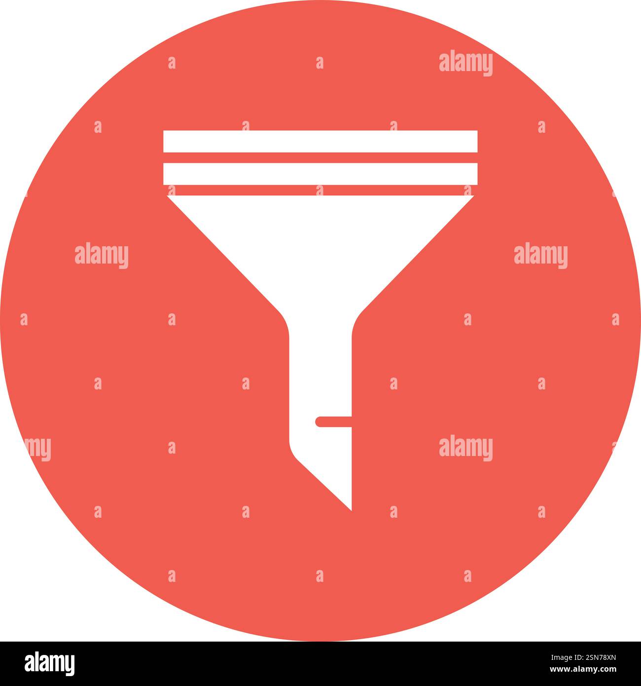 Filter Vector Icon Design Illustration Stock Vector