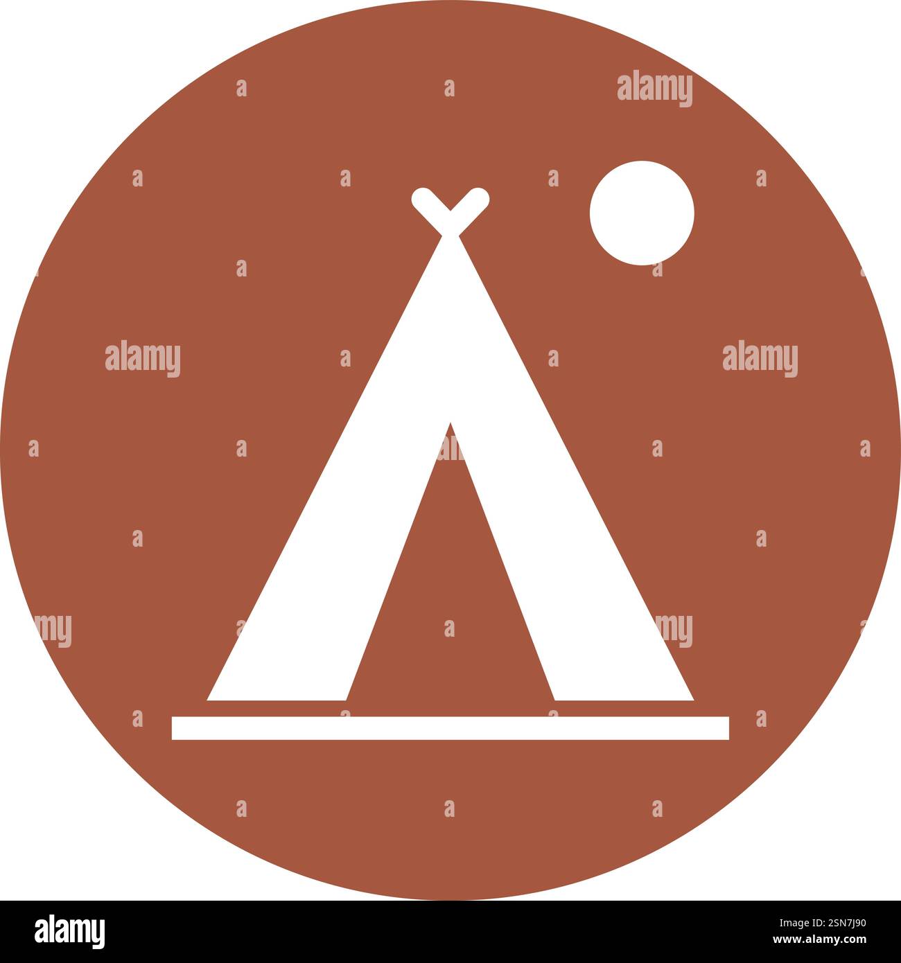 Camping Vector Icon Design Illustration Stock Vector