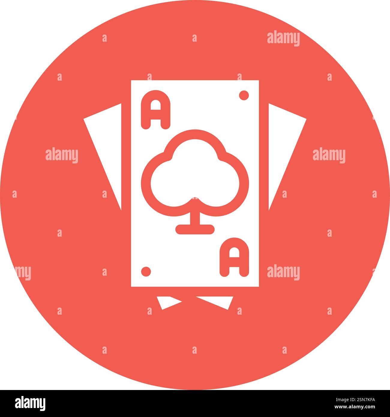 Playing card Vector Icon Design Illustration Stock Vector