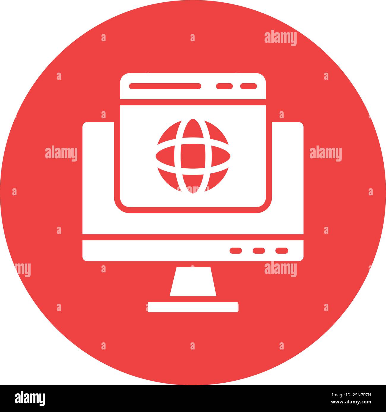 Web browser Vector Icon Design Illustration Stock Vector