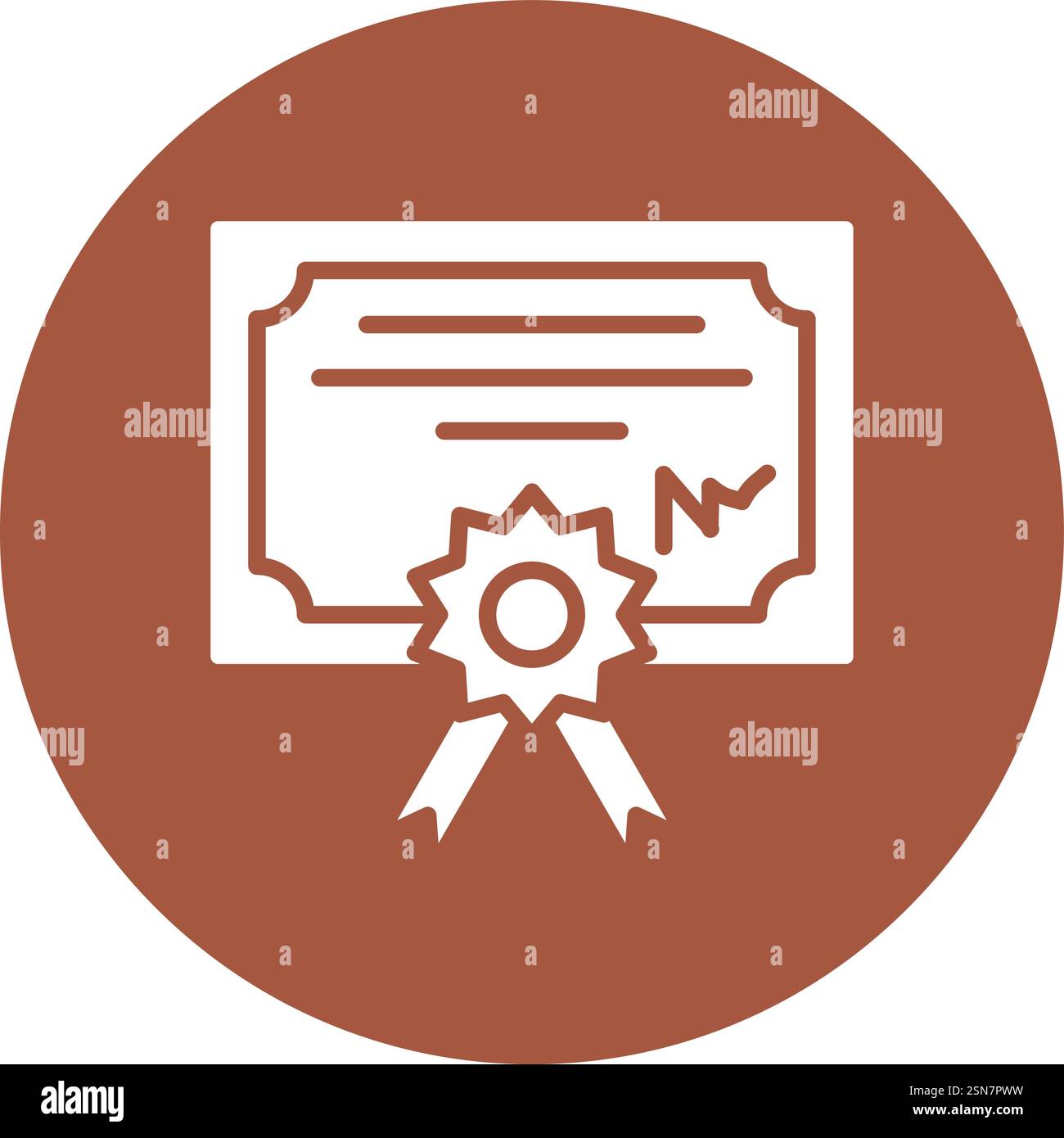 Diploma Vector Icon Design Illustration Stock Vector