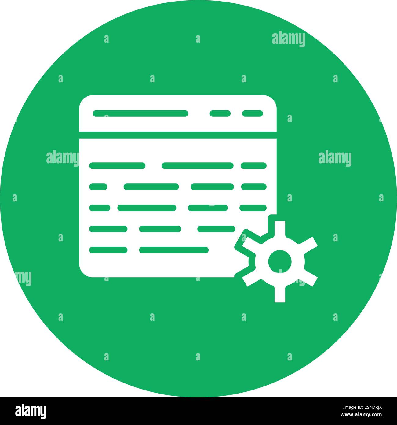 Web setting Vector Icon Design Illustration Stock Vector