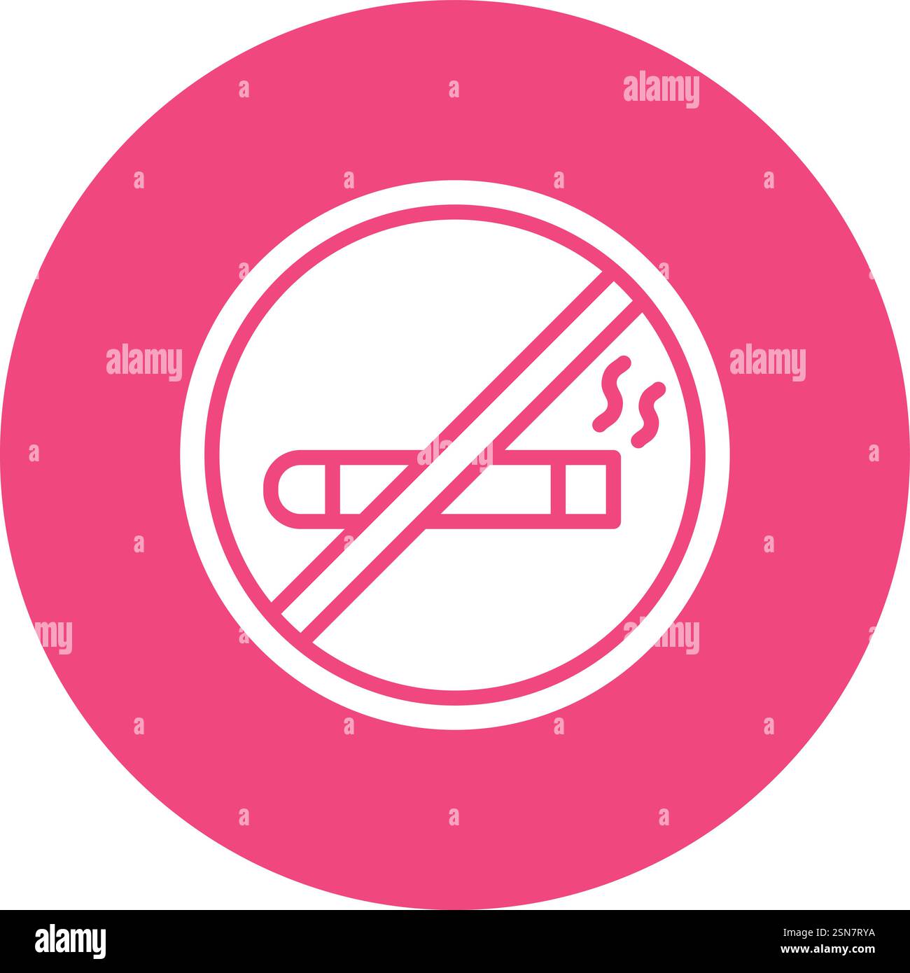 No smoking Vector Icon Design Illustration Stock Vector