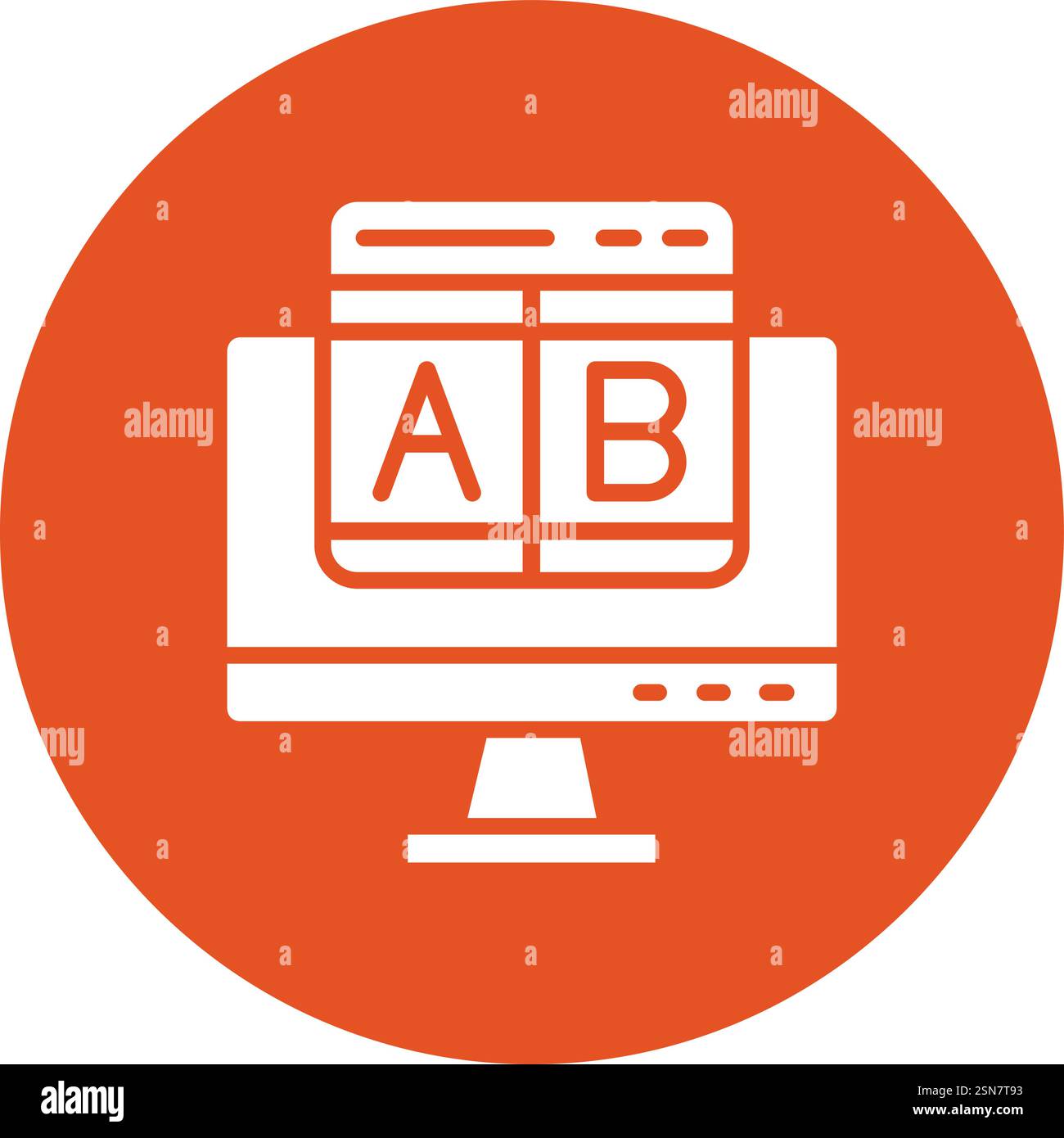 Ab testing Vector Icon Design Illustration Stock Vector