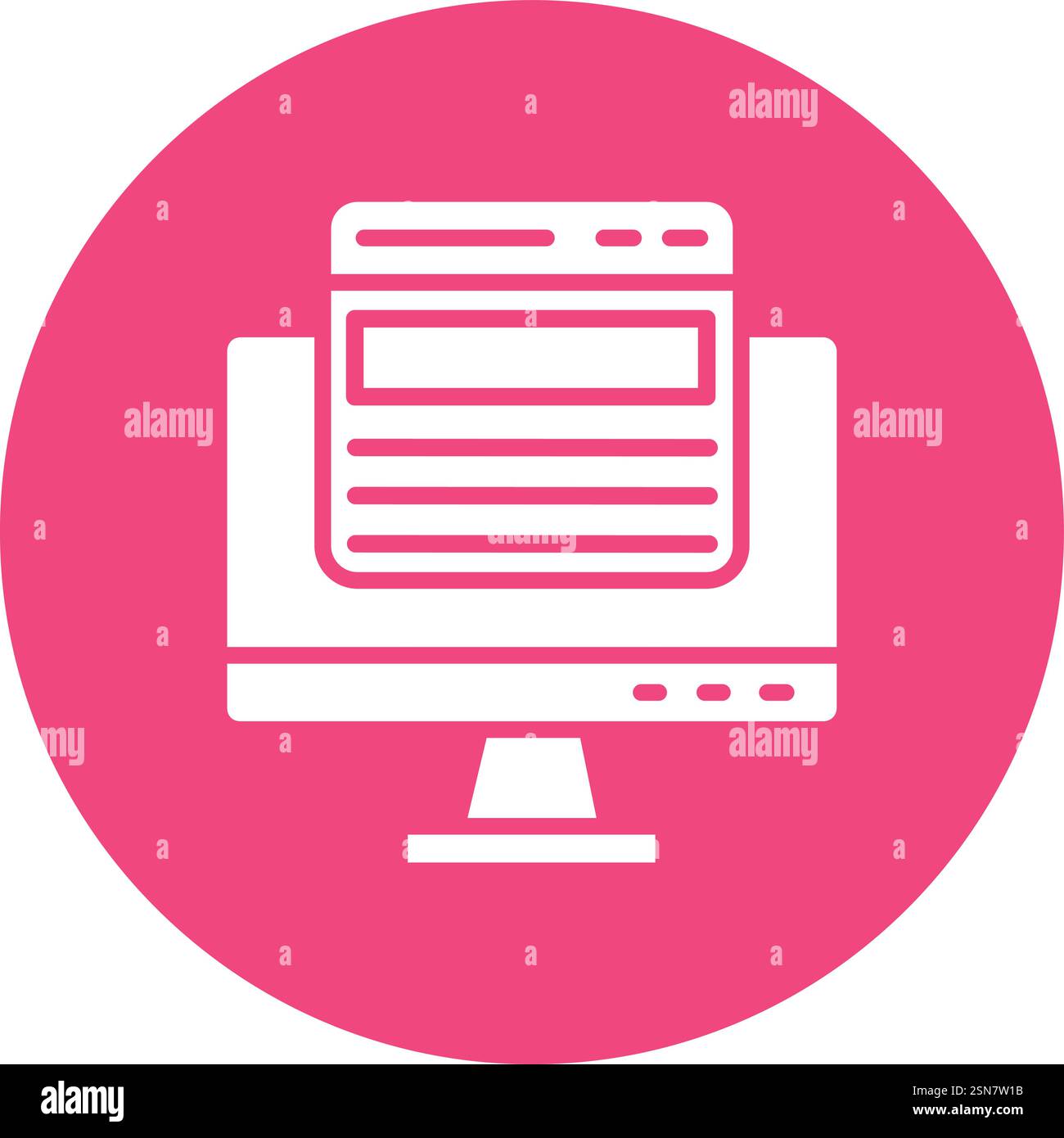 Web page Vector Icon Design Illustration Stock Vector