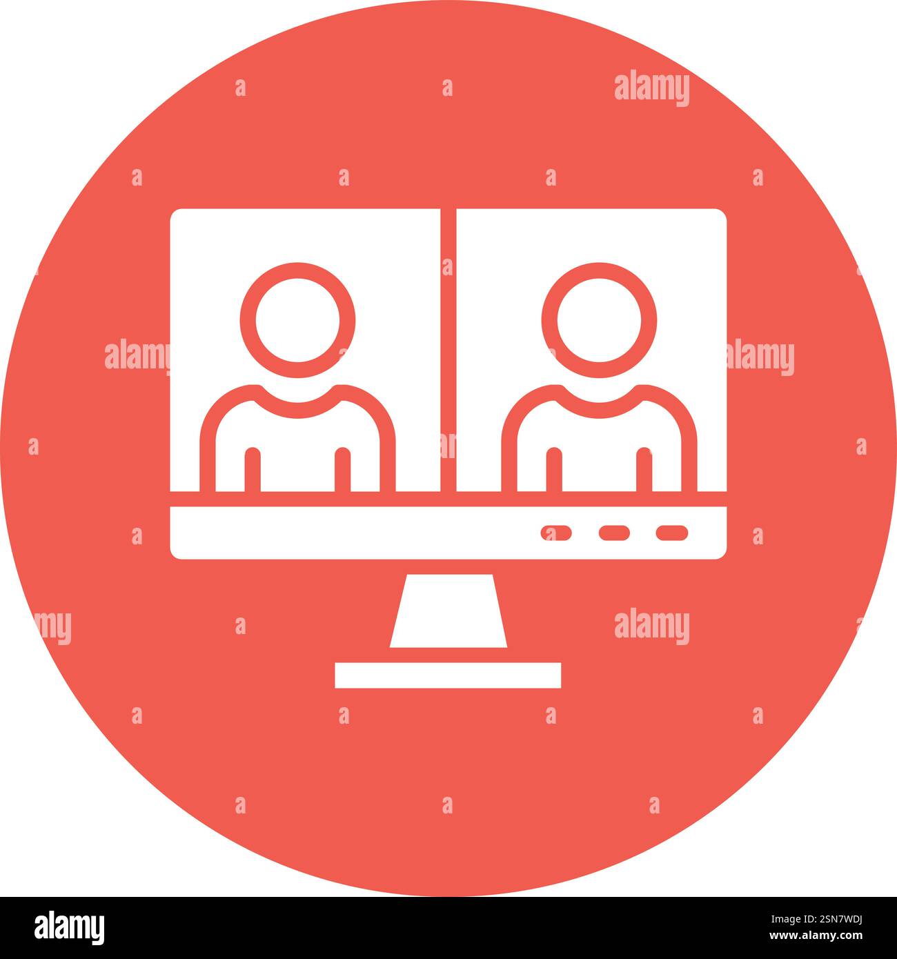 Video chat Vector Icon Design Illustration Stock Vector
