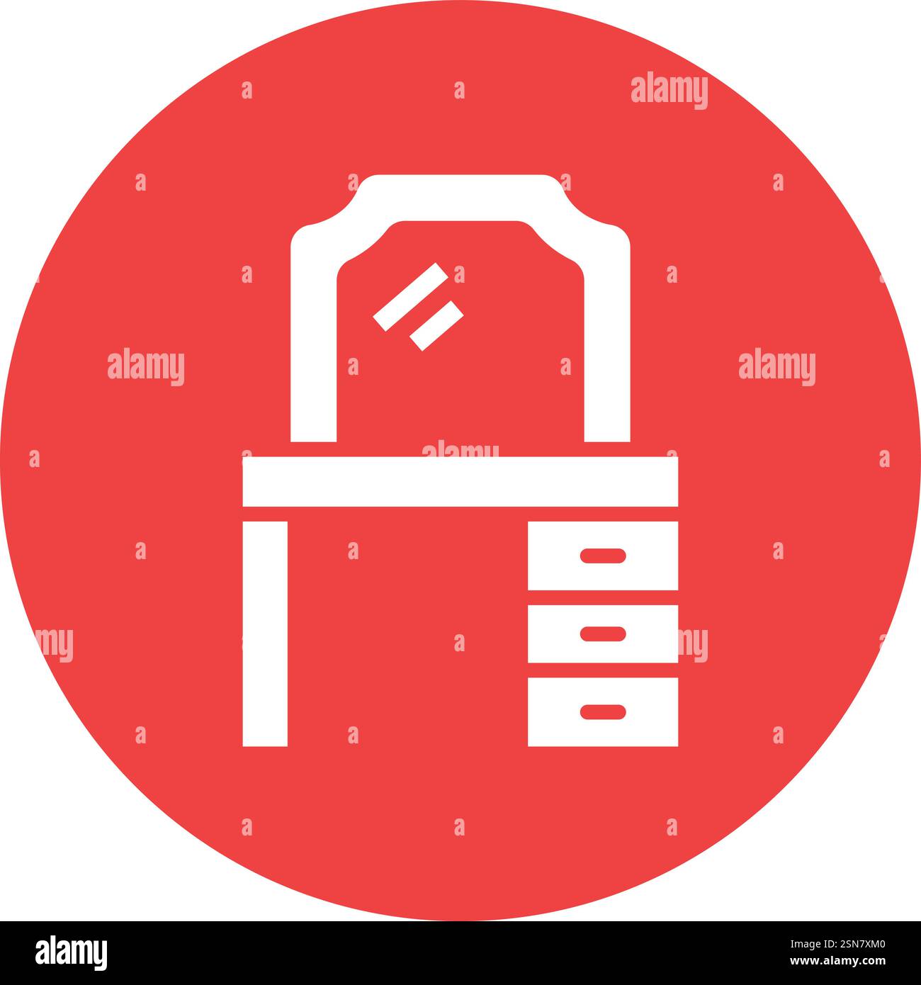 Dressing table Vector Icon Design Illustration Stock Vector