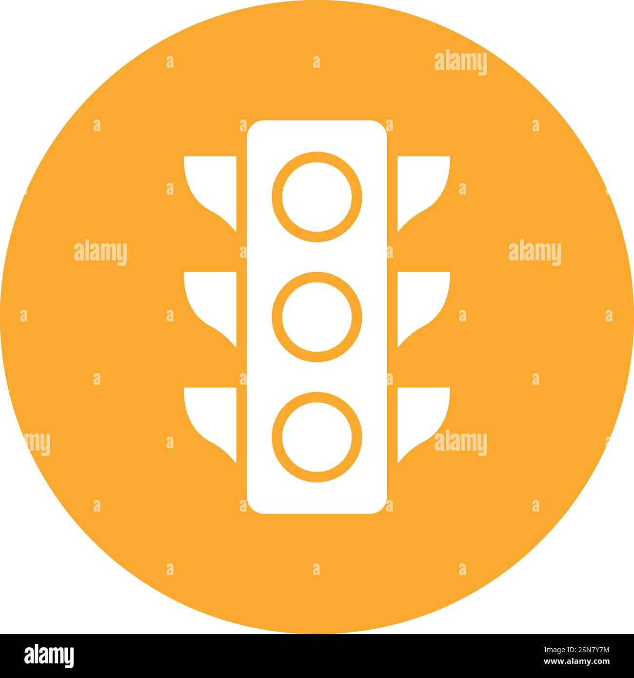 Traffic light Vector Icon Design Illustration Stock Vector