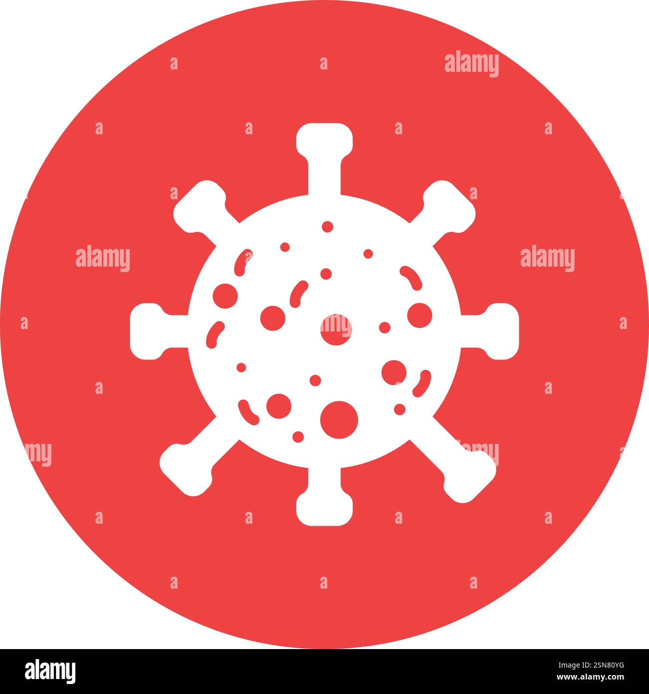 Virus Vector Icon Design Illustration Stock Vector