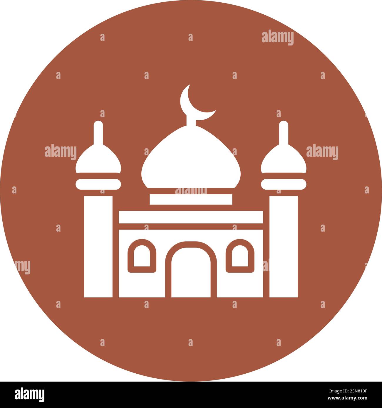 Mosque Vector Icon Design Illustration Stock Vector