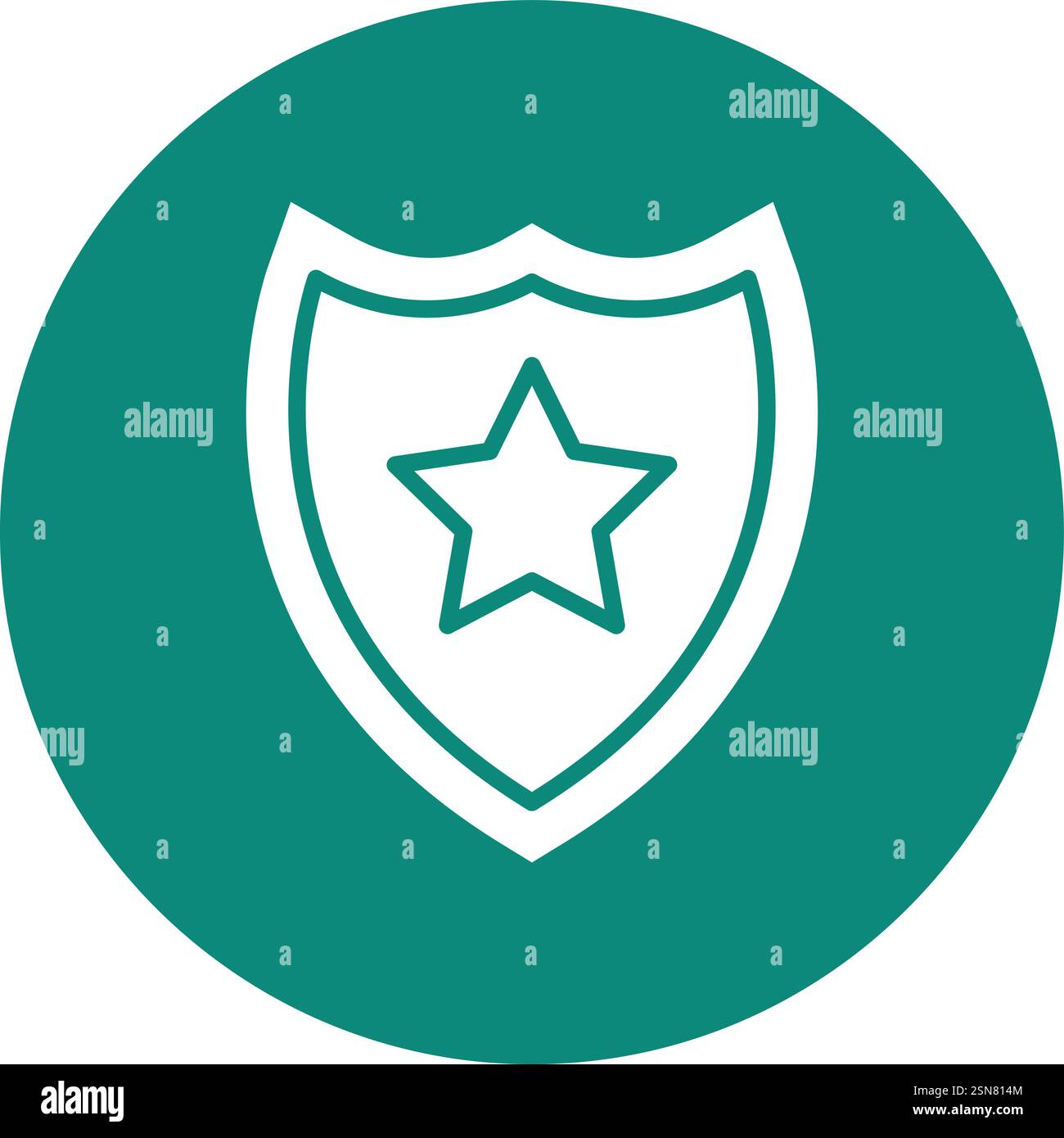 Police badge Vector Icon Design Illustration Stock Vector