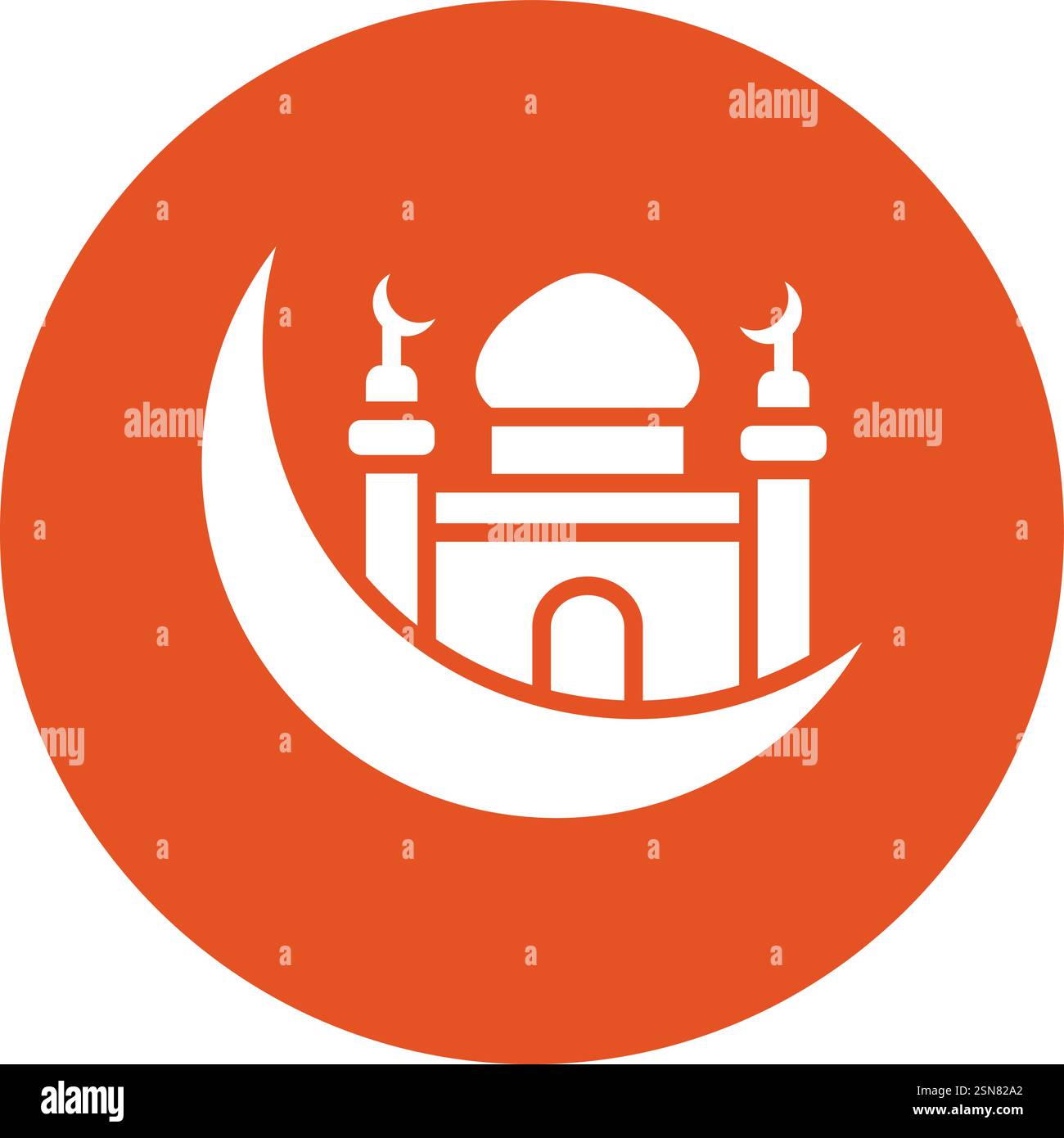 Halfmoon Vector Icon Design Illustration Stock Vector