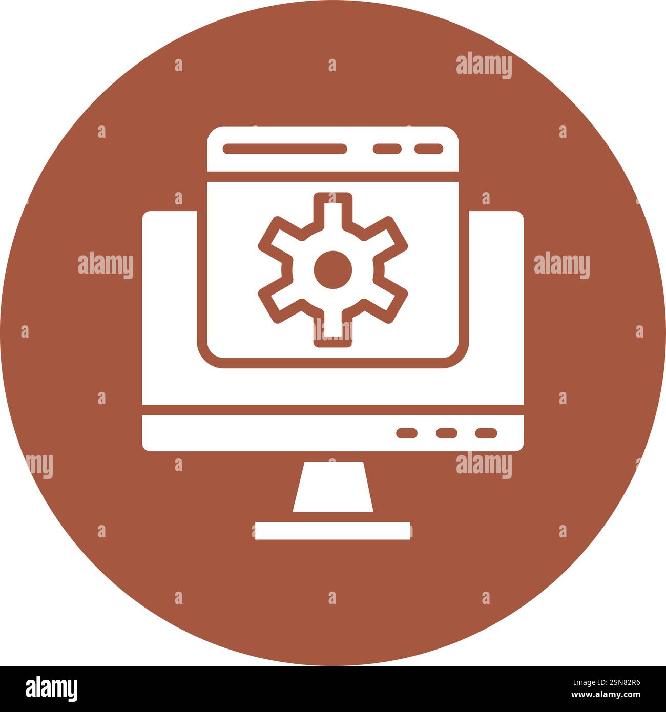 Web setting Vector Icon Design Illustration Stock Vector