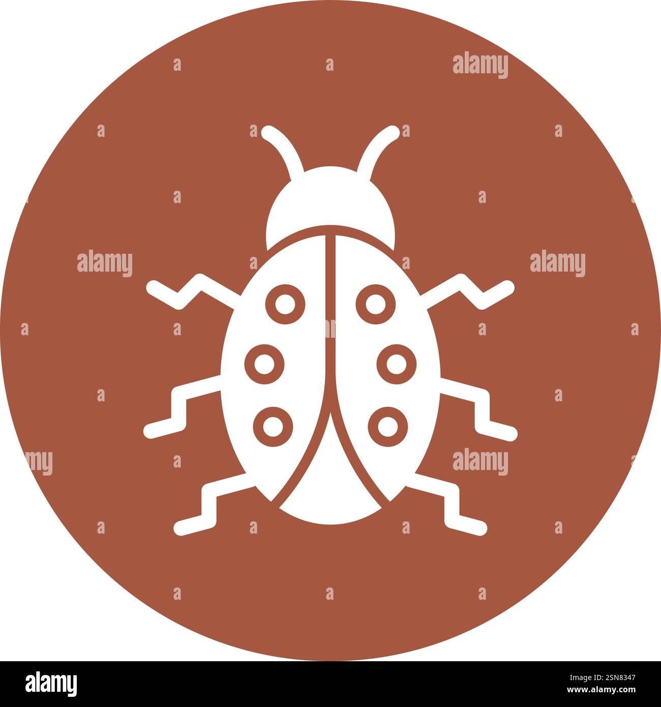 Lady bug Vector Icon Design Illustration Stock Vector