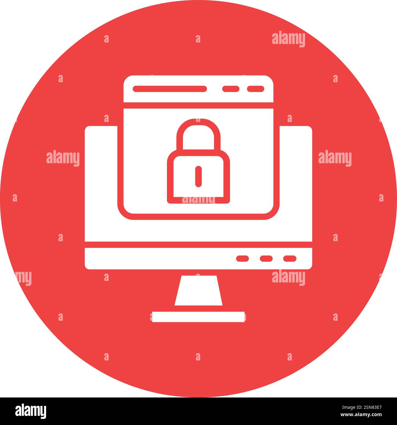 Web security Vector Icon Design Illustration Stock Vector