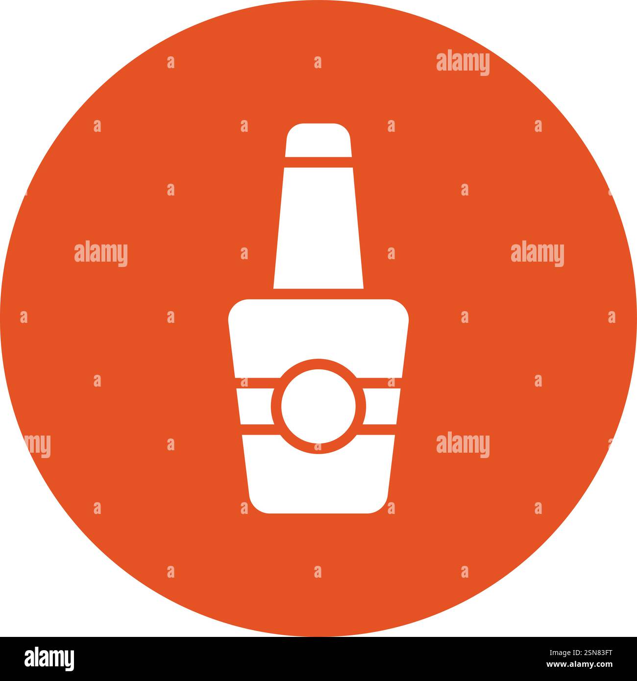 Nail polish Vector Icon Design Illustration Stock Vector