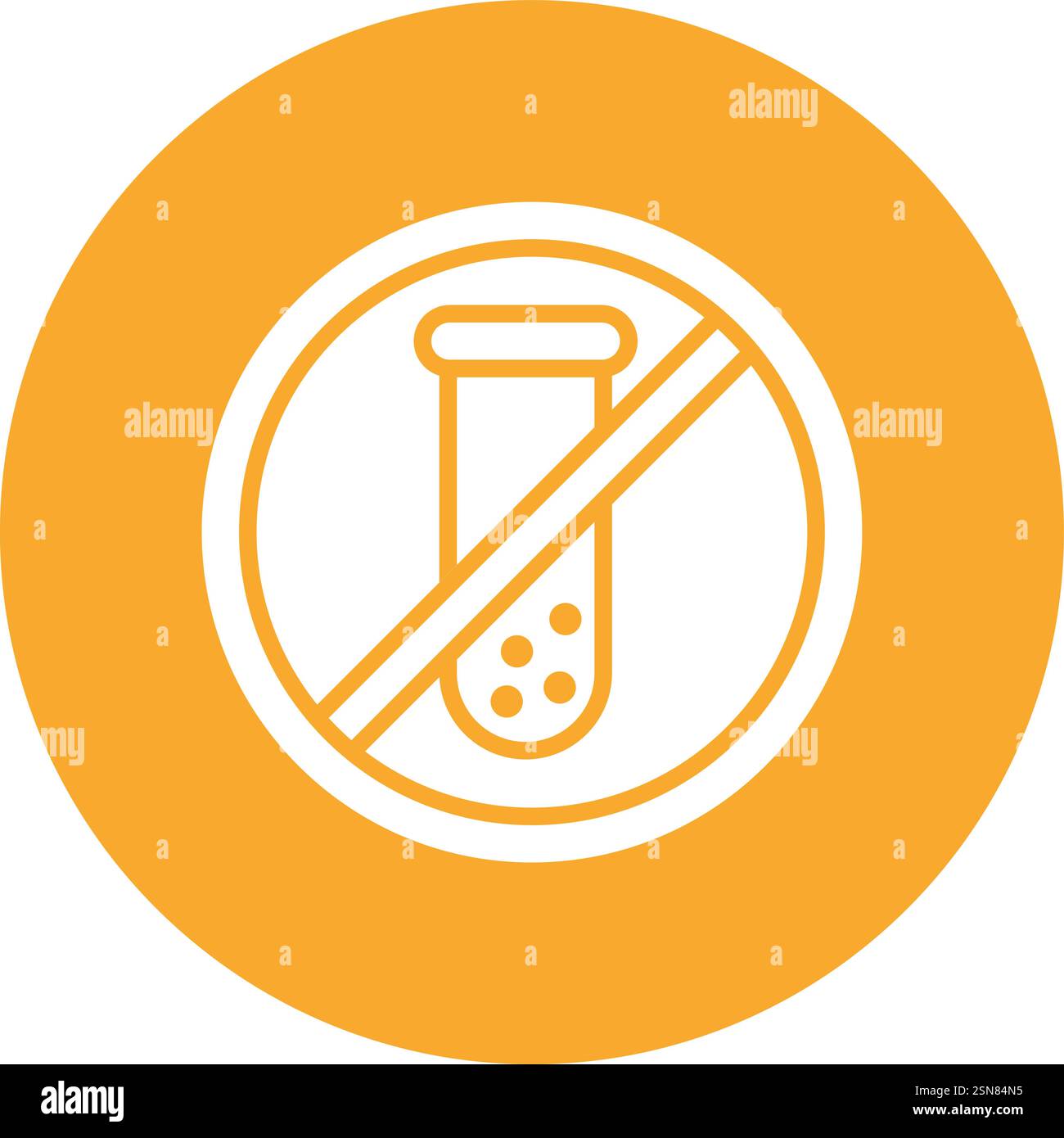 No chemical Vector Icon Design Illustration Stock Vector